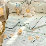 Летний латексный коврик, летнее одеяло, шелковый комплект, пододеяльник, простыня, 4 предмета, постельные принадлежности, 3 предмета