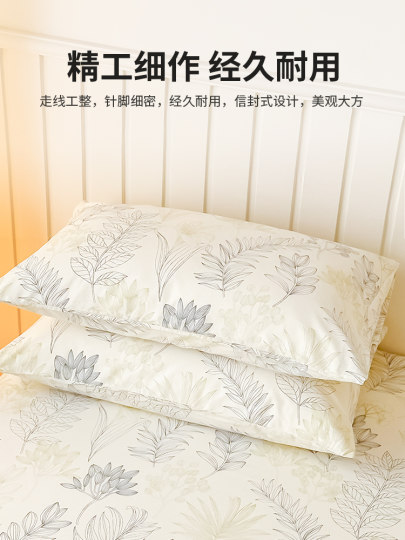 网红纯棉枕套一对装全棉成人家用单个枕芯48x74内胆枕头套枕皮罩