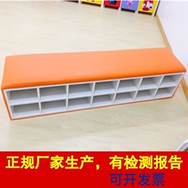 Shoe cabinet can sit in soft bag long stool for shoes training mechanism Strip Sofa Sublet Book Shoes Cabinet Rack Storage Chair Children area