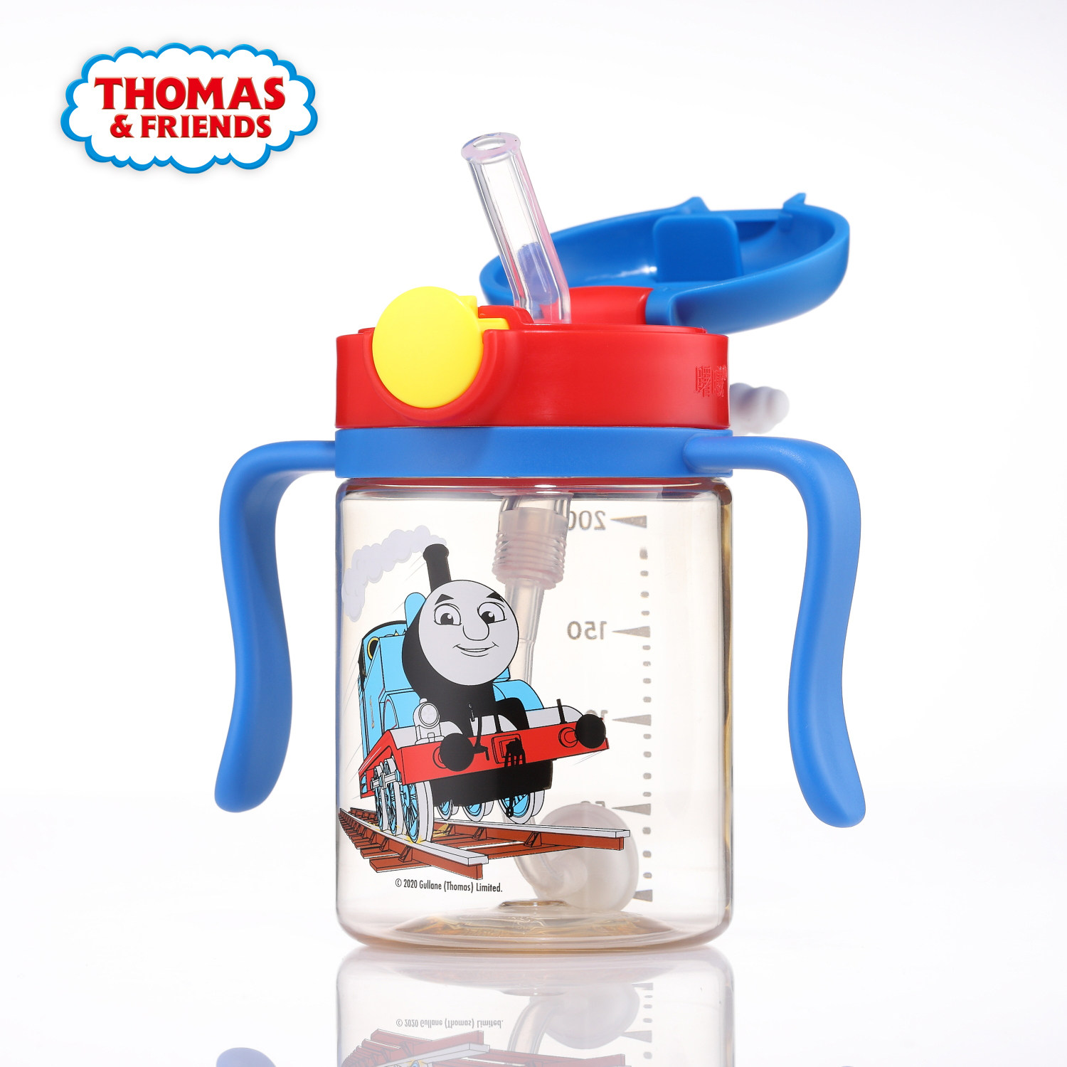 Thomas PPSU gravity ball straw cup milk bottle big baby with handle baby cup drinking milk children leak-proof