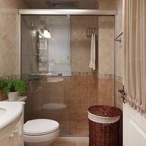 Chengdu custom one-shaped shower room partition aviation aluminum alloy simple bath bathroom bathroom screen customization