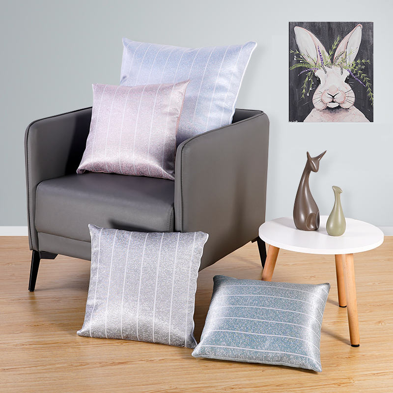 Summer ice silk pillow cover 65 * 65 large size bed cushions cover without core 70 * 70 Living room sofa light and luxurious