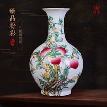 Jingdezhen Ceramic Vase Living Room Flower Chinese Home Decoration Entrance Bo Gu Rack Ornaments Office Crafts