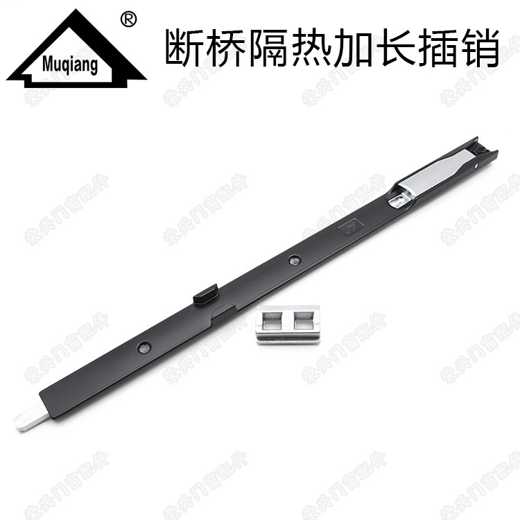 Broken Bridge Insulation Aluminum Alloy Flat Open Door Pair Open Door Double Door Five Gold Accessories Etag 20 Groove Lengthened Bolt