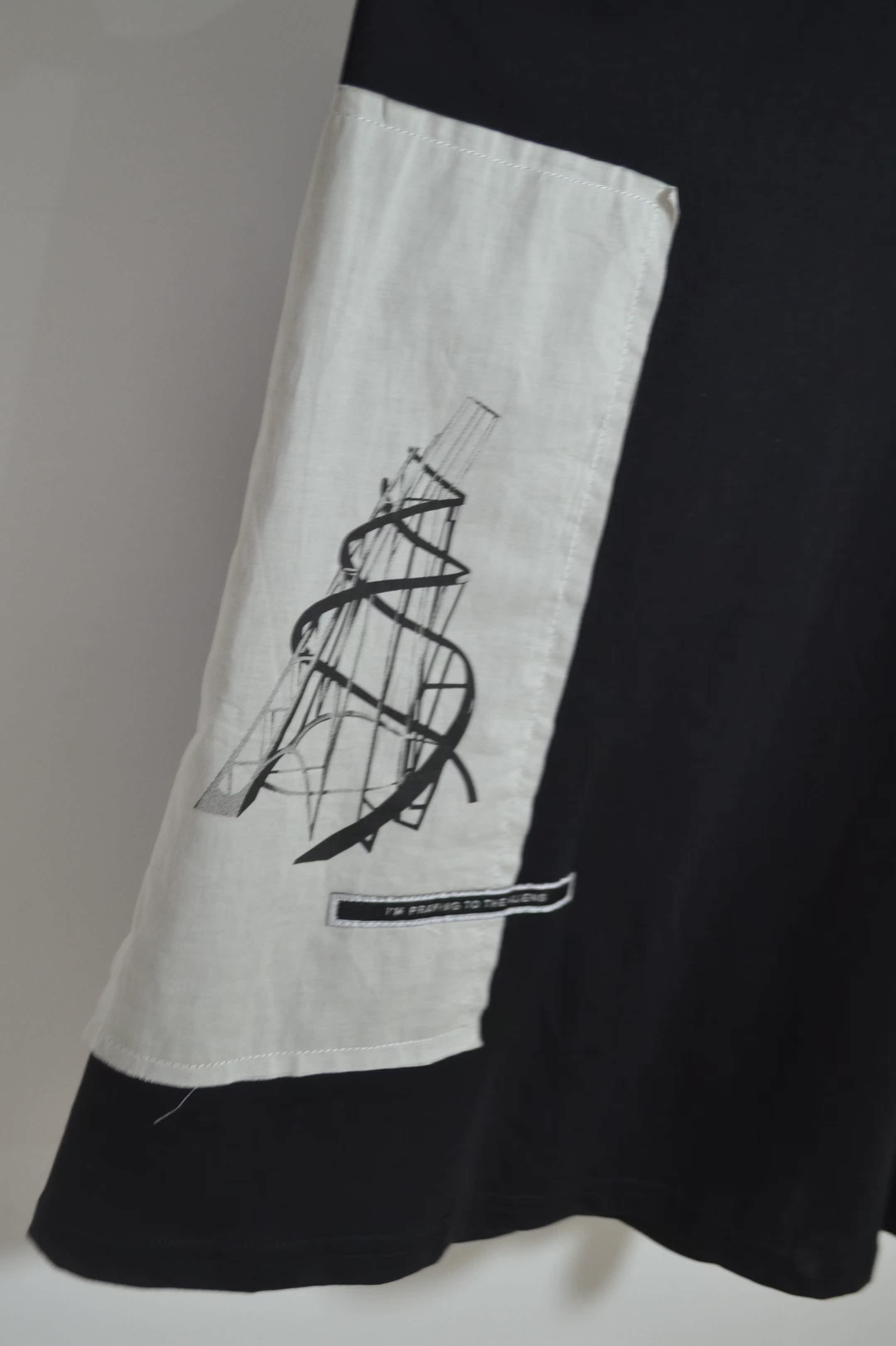 RO vest 19ss Rick wensDRSHDW miếng vá khâu bông màu đen trong phần dài hơn kích thước - Áo vest cotton bộ vest nam cho người trung tuổi