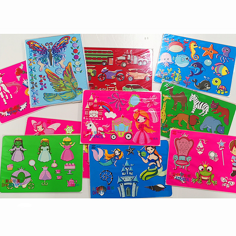 Children's puzzle plastic picture board creative cartoon painting combination fun painting PicturePicture Princess Marine animal
