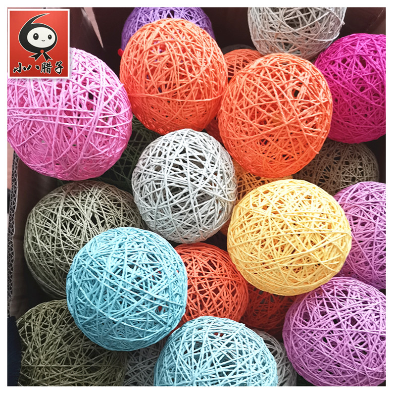 ラタンボール 色紙 ラタンボール DIY ラタン吊り下げ装飾 室内装飾 環境レイアウト 祭り 学校開校 不動産装飾