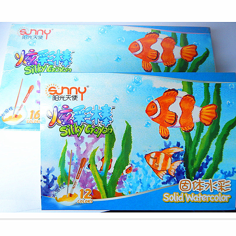 12 color sunshine angel coloured rod watercolor painting rocket header oil painting rod rod preschool painting class