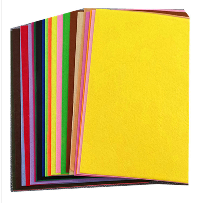 24 color non-woven diy non-woven material 40*50cm thick felt kindergarten patch making fabric