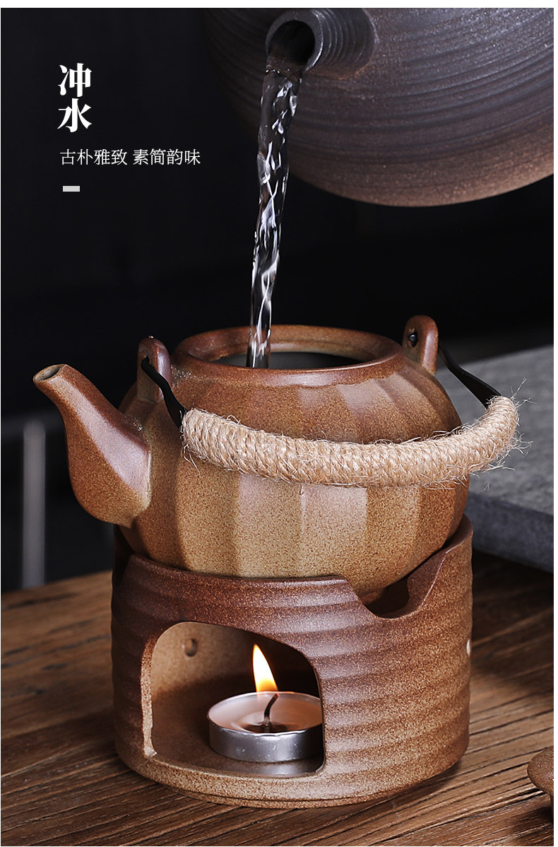 蜡烛煮茶炉子加热壶底座花茶壶防柴烧保温陶瓷茶炉酒店餐厅温茶器详情6