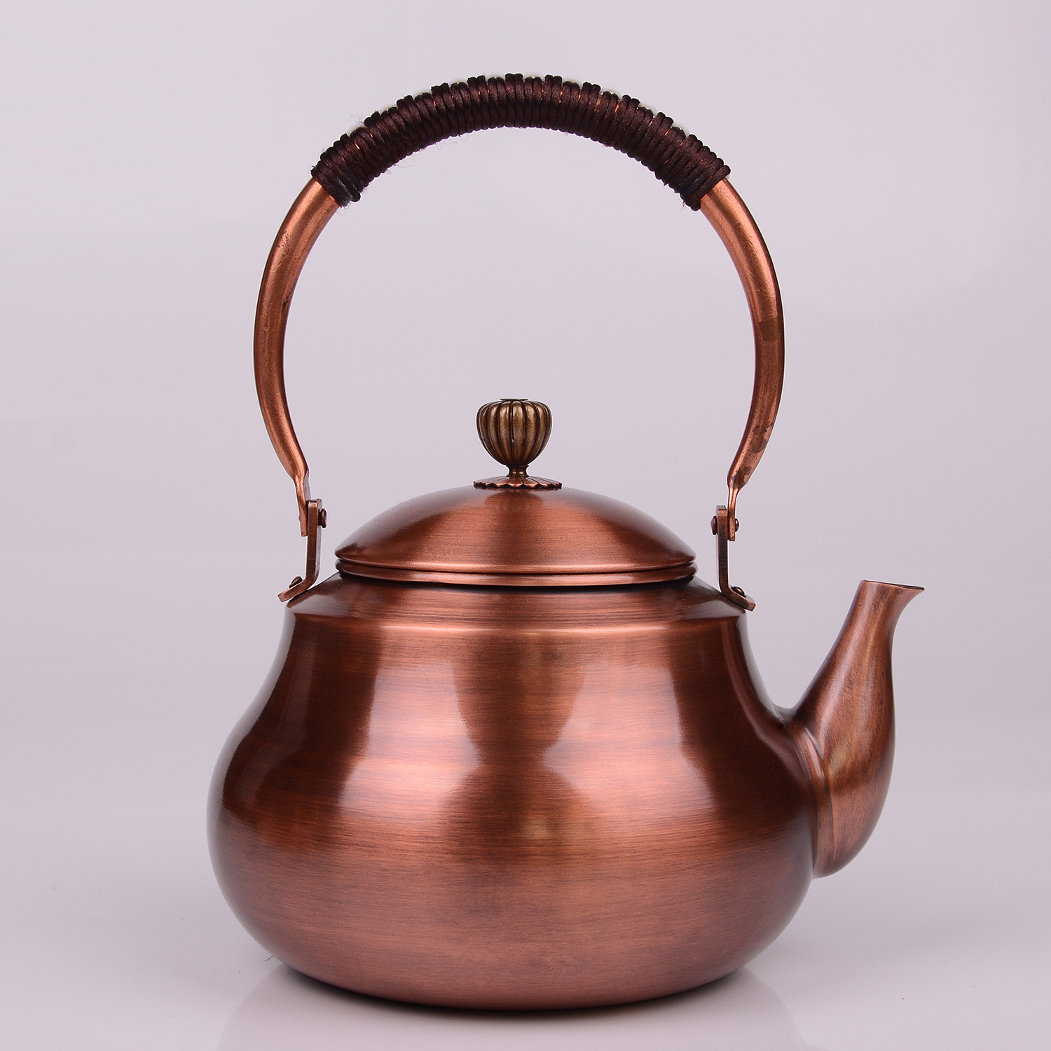Cast Bronze Teapot copper jug D Artisanal Large Capacity Copper Pot Vegetarian Pot Burning Water Tea Tea Teapot Pure Copper Inner Wall 1 5L
