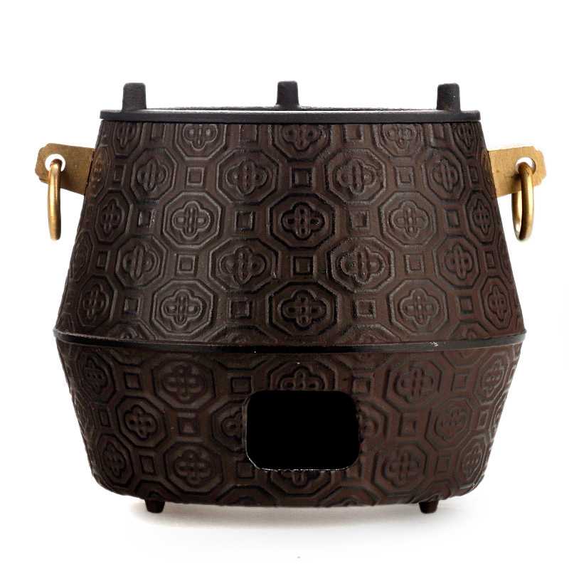 Hexagonal Charcoal Stove Cast Iron Stove Alcohol Stove Candle Stove Coffee Color