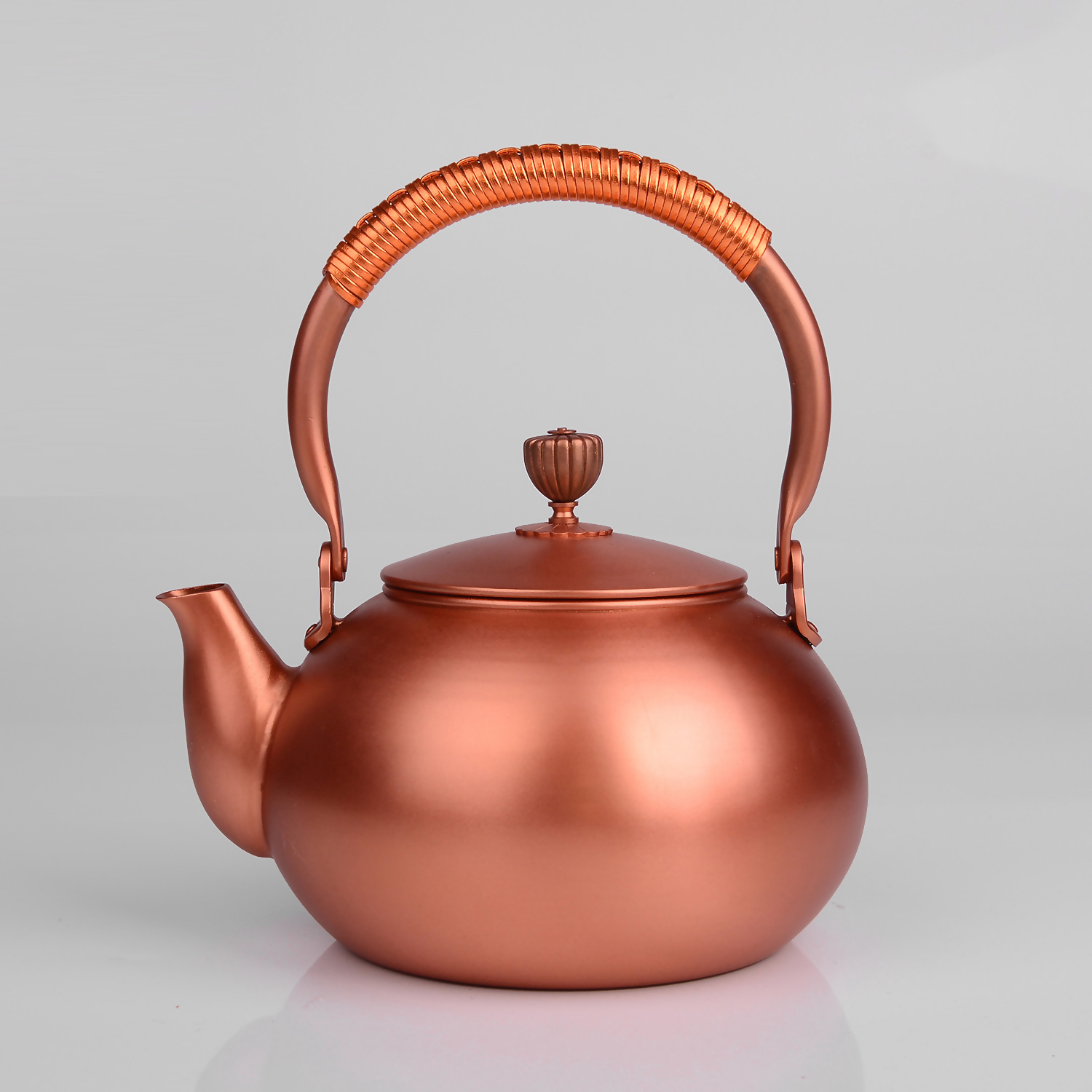 Cumin A no-pattern pure handmade red copper pot boiling water cast bronze pot boiling water old copper pot tea-making health without coating pot