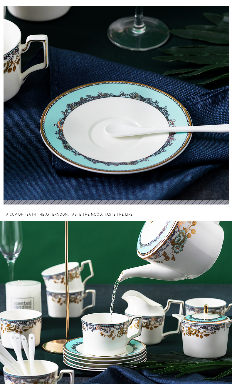 European high - grade ipads China coffee luxurious ceramic coffee cups and saucers suit household afternoon tea tea tea utensils