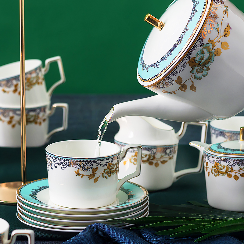 European high - grade ipads China coffee luxurious ceramic coffee cups and saucers suit household afternoon tea tea tea utensils