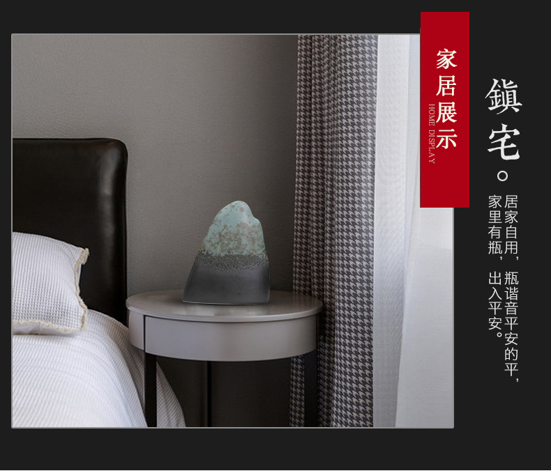 Modern new Chinese zen ceramic rockery bookcase desktop furnishing articles the mock up room porch teahouse and soft outfit