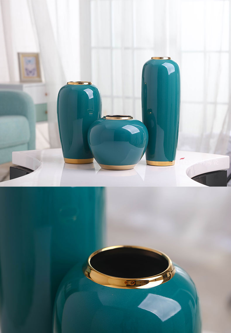 Nordic light much wind ceramic simulation flower vases, I and contracted sitting room table example room suit dry flower arranging furnishing articles