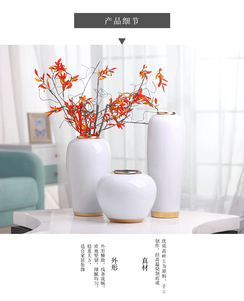 American ceramic vases, table light key-2 luxury furnishing articles wind the sitting room porch TV ark, European modern household soft adornment