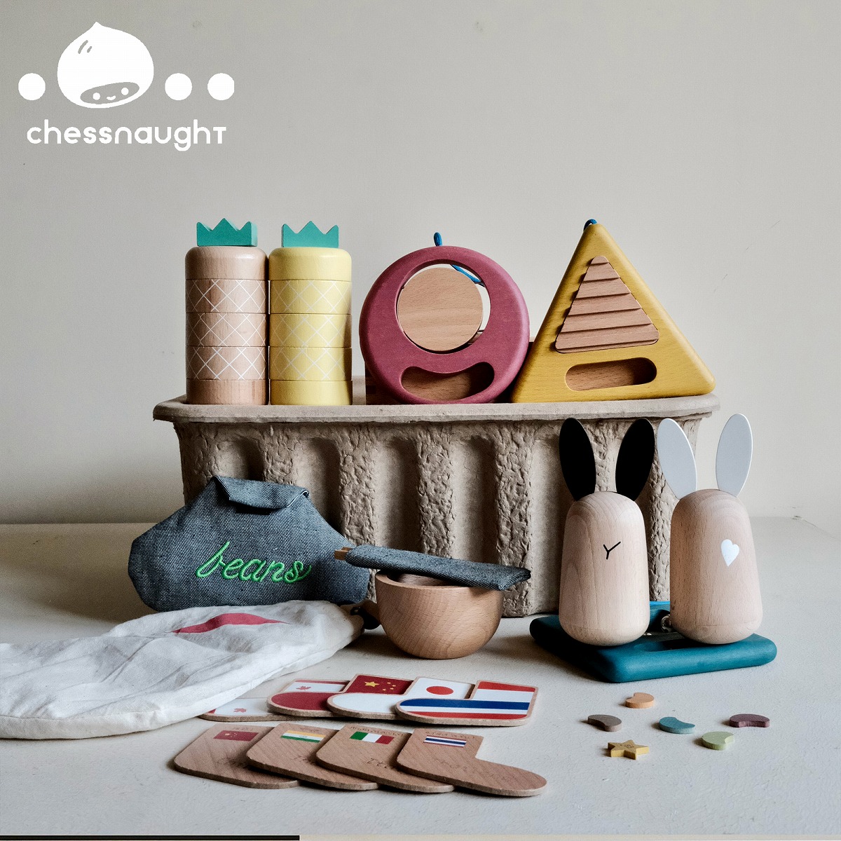 Chestnut Outer Kikoandgg Wooden Musical Instrument Trio Rabbit Tumblr Tumblr number of beans Pineapple Building Blocks-Taobao