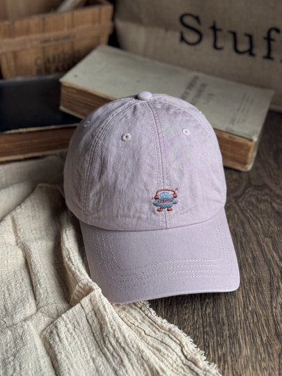 Listen/American Casual Cute Big-Head High-End Baseball Cap, Fashionable, Breathable, Versatile, Sun-Protective, Purple Cap