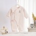 Quần áo sơ sinh cotton ấm cho bé tu sĩ phù hợp với jumpsuit 0-3 tháng áo choàng cotton mùa thu đông bộ body suit Áo liền quần