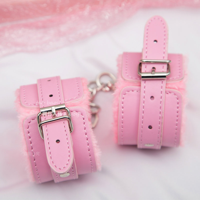 Take your hands: Toys handcuffs handcuffs pink photo props cortex without pain in black