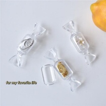 Net Red Creativity Cute Mini Transparent Sweet Candy Styling Decorative Plastic Containing Box Accessories Box Ornament Box