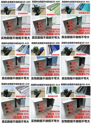 Glass film, heat insulation, sun protection, explosion-proof, full UV isolation, household balcony, glass window, greenhouse, new product, self-adhesive