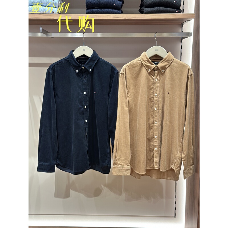 Tommy Hilfiger Men's Long-Sleeved Shirt Mw38599 Tag Price 1390