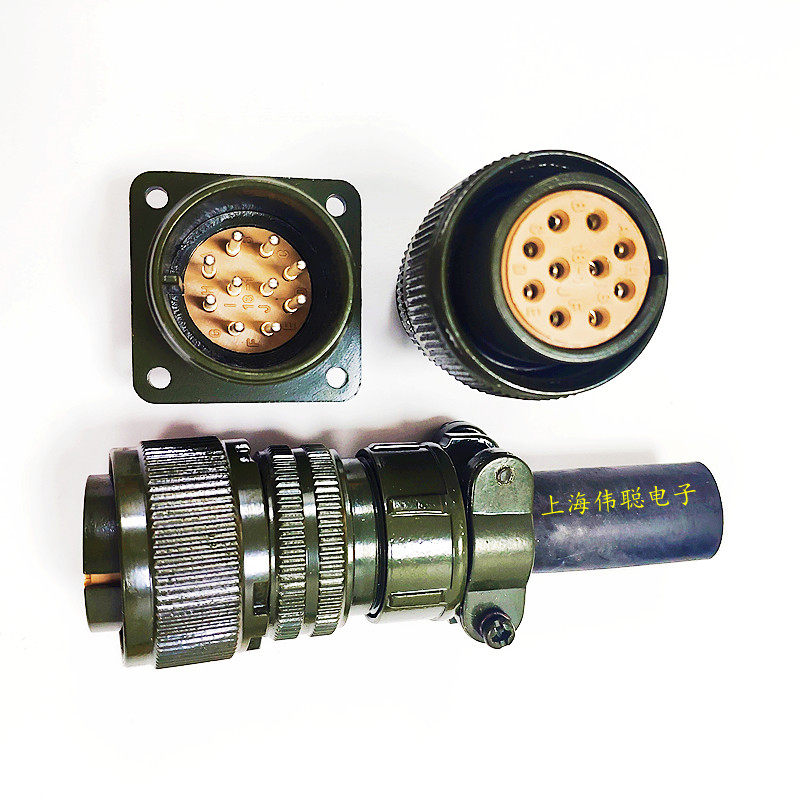 American Airlines plug 18-1S10 core round butted waterproof joint encoder Teda servo motor connector