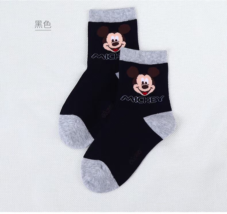 Vớ trẻ em Disney vớ mùa thu và mùa đông bé trai vớ cotton không cotton cho bé 3-5-7 tuổi 9 vớ trẻ em 10 vớ chống trơn cho bé