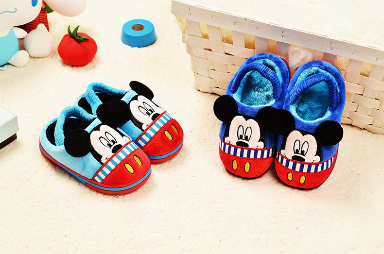 Pantoufles enfants en suède DISNEY pour hiver - semelle autre - Ref 986851 Image 7