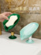 Light Luxury Soap Dish, Soap Holder, Bathroom No-Drill Suction Cup Wall-Mounted Draining Rack, Household Storage Organizer