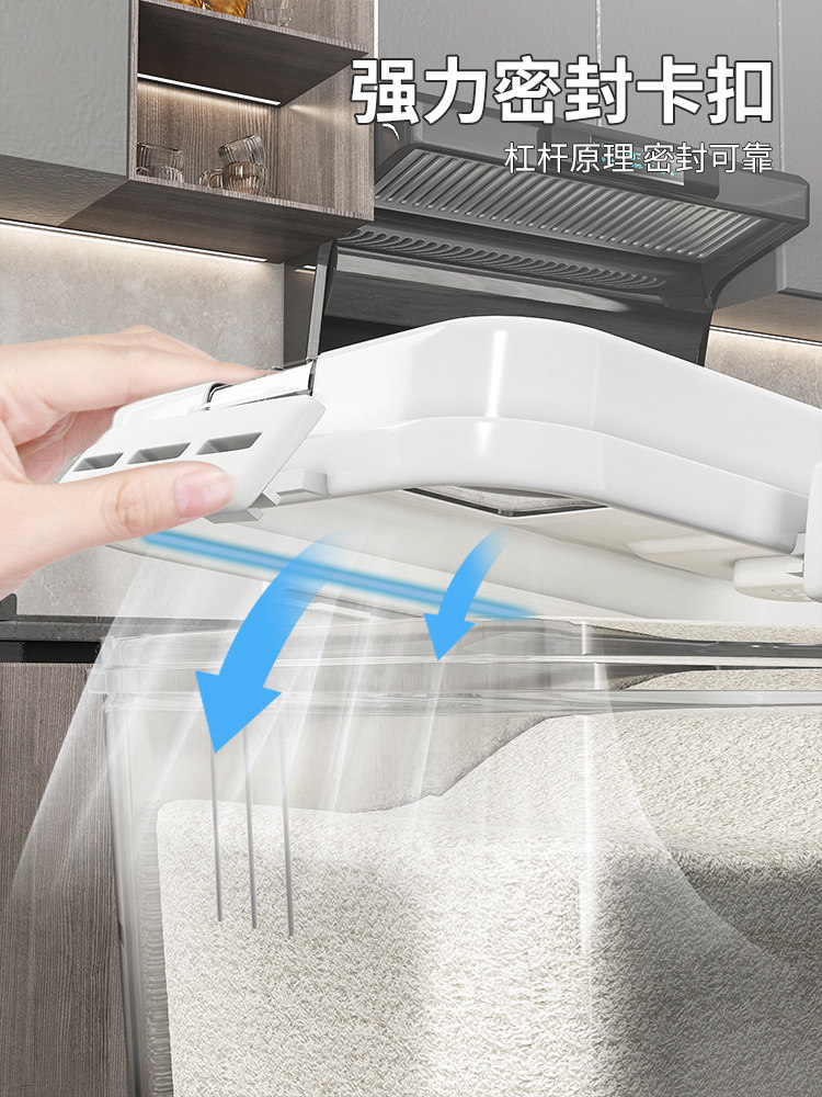 Youqin Rice Storage Container for Home Use, Insect-Proof, Moisture-Proof, Sealed Rice Bin, Rice Storage Box, Flour Container, Noodle Container, Storage Jar