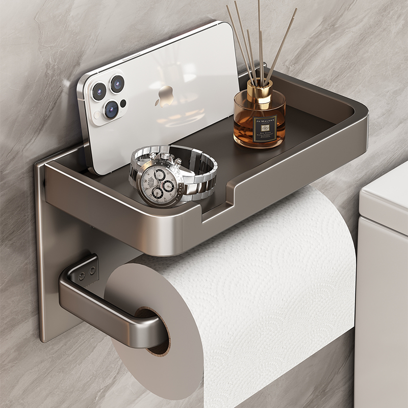 トイレットペーパーボックス 壁掛けトイレットペーパーボックス バスルーム パンチフリー トイレットペーパーホルダー トイレットペーパー収納ラック