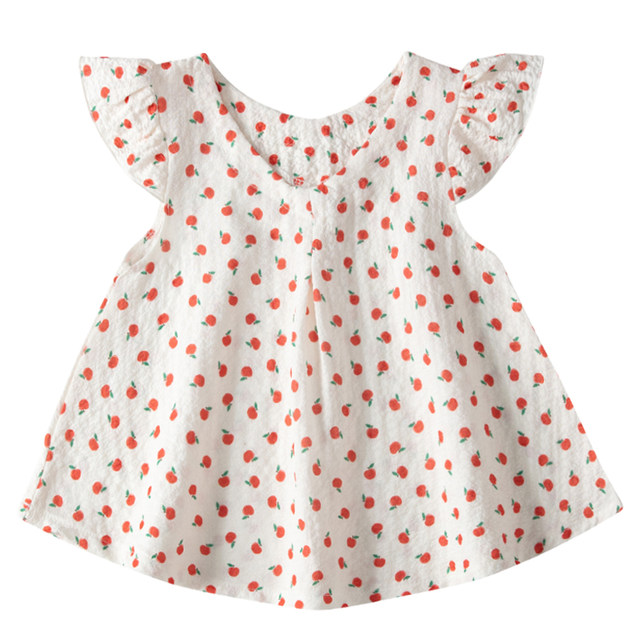 ເດັກນ້ອຍ Summer Thin Dress Baby Girl Little Cuihua Tank Top Princess Dress ກະໂປງຄົນອັບເດດ: ຕາເວັນຕົກ 0-1-3