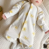 Демисезонное хлопковое боди подходит для мужчин и женщин, мультяшный лонгслив для выхода на улицу, детская одежда, 1-18 мес.