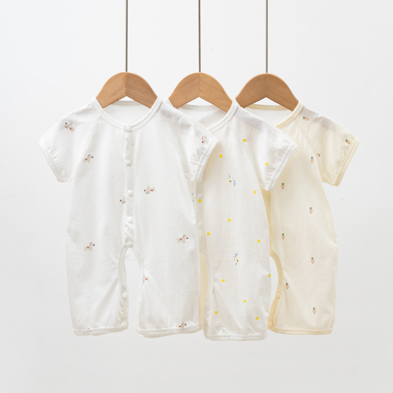 Summer Pure Cotton Cardigan Homewear Children's Jumpsuit — 2