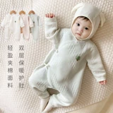 Детское осеннее термобелье, детский бандаж пупочный для новорожденных, удерживающее тепло стеганое боди