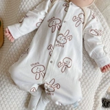 Демисезонное хлопковое боди подходит для мужчин и женщин, мультяшный лонгслив для выхода на улицу, детская одежда, 1-18 мес.