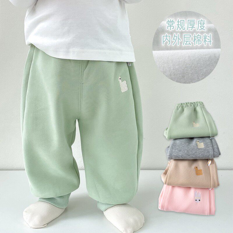 Spring Autumn Season Children Pants Baby Big Fart Farting Pants Kids Wear Pants Long Pants Pure Cotton Casual Pants 0-3 Children's Clothing-Taobao