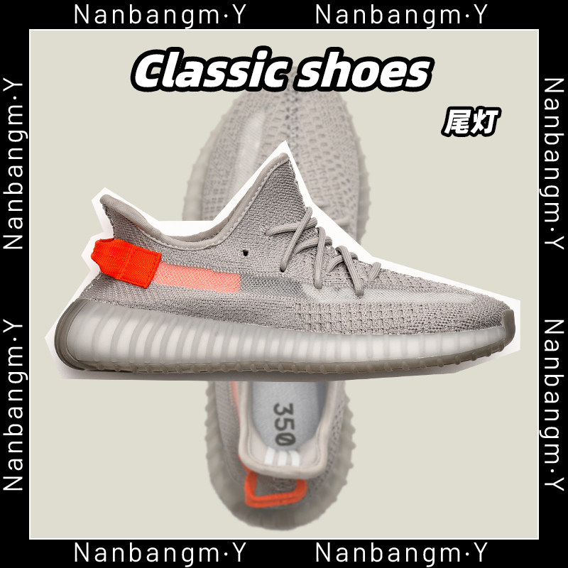 Taillight New Grey Orange BT Official Edition - Free Blue Packagewide Coconut shoes male 350 White spotted horse Excessive poison Genuine quality goods Official website Putian Men's Shoes Fashion shoes summer Thin shoes