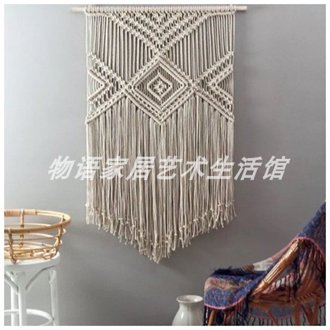 Câu chuyện. Bắc Âu đơn giản in tấm thảm gió dệt thủ công sofa đầu giường nền phòng khách trang trí hộp bìa - Tapestry thảm trang trí
