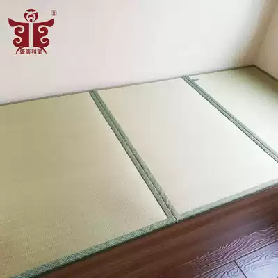 Shengtang and room encryption straw mat gold linen mountain palm core tatami mat custom-made floor pedal rice mat