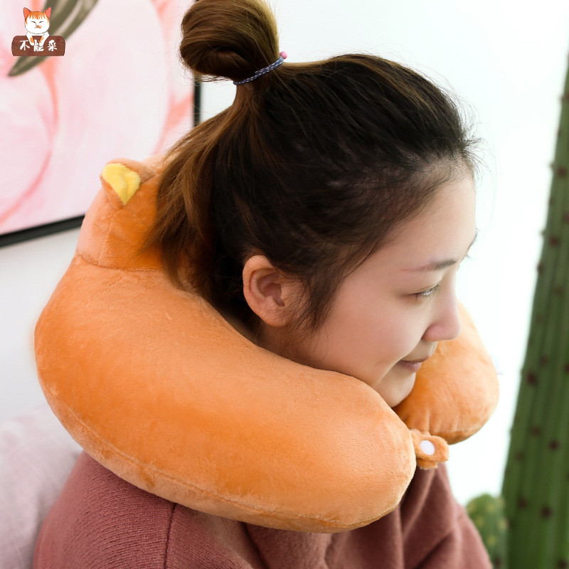 Cartoon Increased Neck Protection U Type Pillow Care Neck Pillow Pillow Afternoon Nap Pillow U Shape Pillow Travel Pillow Cervical Spine Pillow U Pillows