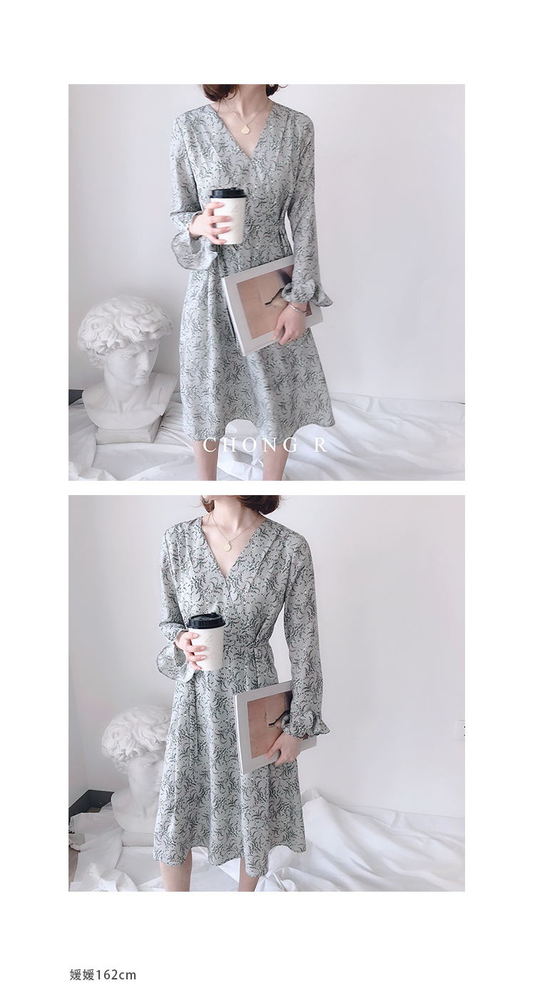 Yêu quý tự chế 2019 xuân mới đầm đầm nữ dài xòe xào thịt gà - Sản phẩm HOT váy dự tiệc cưới