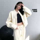 annerun Спортивный костюм, дорожный комплект, одежда для йоги для отдыха для спортзала, в корейском стиле, оверсайз, для бега