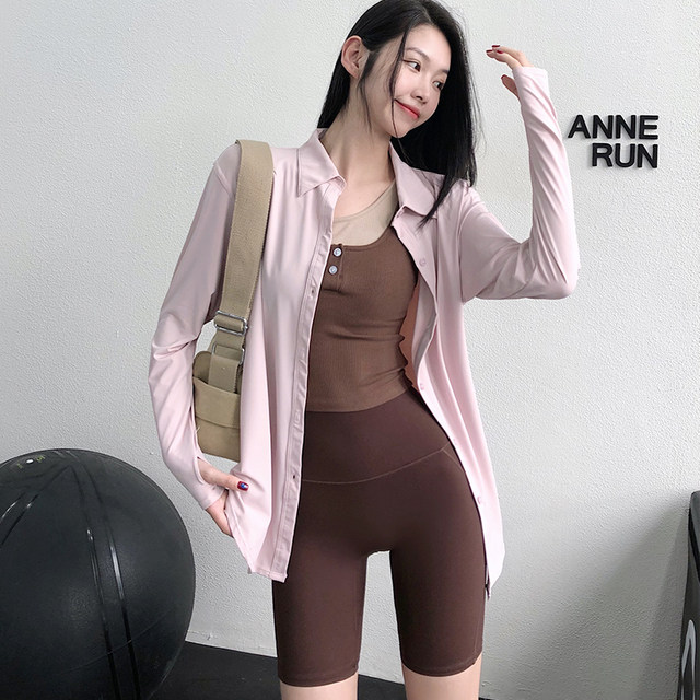 annerun cool sun protection clothes women's loose outdoor sweatshirt anti-UV ບາງ breathable breathable ໄວແຫ້ງເສື້ອ jacket