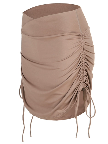 annerun Спортивная быстросохнущая юбка, теннисное защитное белье для йоги для спортзала, высокая талия, для бега