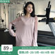 annerun sports top women's loose running cover-up internet celebrity slimming fitness wear quick-drying T-shirt long-sleeved yoga wear